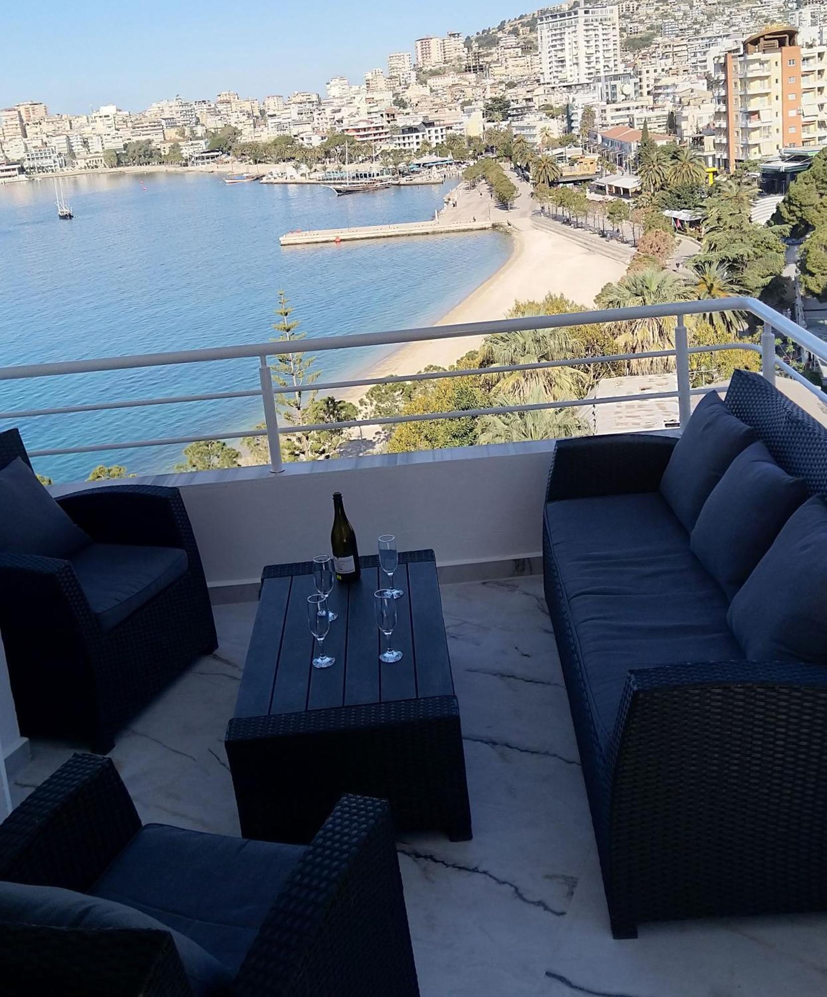 Amazing Sea City View Apartment Sarandë Exterior foto